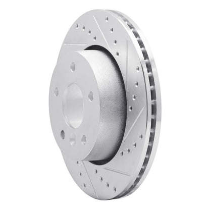 R1 Concepts R1 94-02 Land Rover Range Rover Front Right Drilled & Slotted Silver Brake Rotor