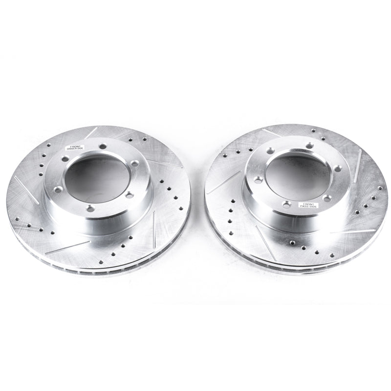 PowerStop Power Stop 91-96 Toyota 4Runner Front Evolution Drilled & Slotted Rotors - Pair