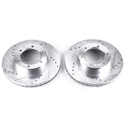 PowerStop Power Stop 91-96 Toyota 4Runner Front Evolution Drilled & Slotted Rotors - Pair