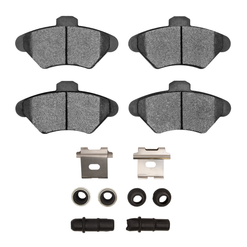 R1 Concepts R1 93-98 Mercury Cougar Front Euro Ceramic Brake Pads and Hardware Kit