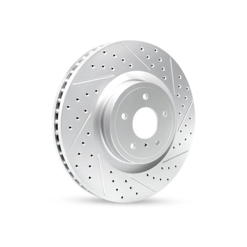 R1 Concepts R1 11-15 Honda Cr-Z Rear Right Drilled & Slotted Geo-Carbon Rotor