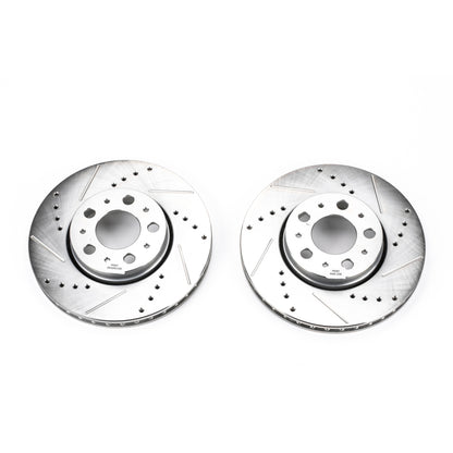 PowerStop Power Stop 01-07 Volvo S60 Front Evolution Drilled & Slotted Rotors - Pair
