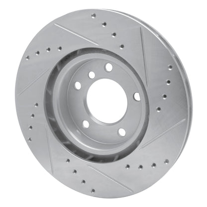 R1 Concepts R1 95-02 BMW Z3 Right Front Drilled & Slotted Silver Brake Rotor