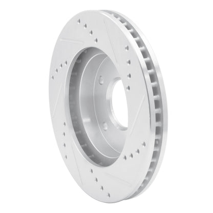R1 Concepts R1 1997-2005 Chevrolet Blazer Front Left Drilled & Slotted Silver Brake Rotor