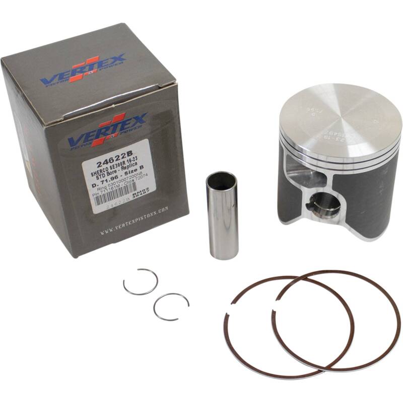 Vertex Pistons Vertex Piston 16-24 Sherco SE-R 300 300cc Cast Replica Piston Kit