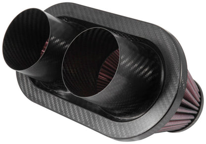 K&N Engineering K&N Universal Air Filter - 3in Dual Flange / 10x5.125in Base / 6.375x3.0625in Top / 5.5in Height