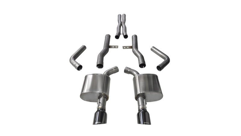 CORSA Performance Corsa 2015-2023 Dodge Charger SRT/Scat Pack/R/T 6.4L Black Xtreme Cat-Back Exhaust