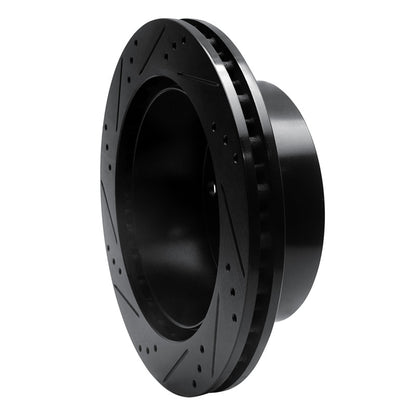 R1 Concepts R1 99-05 Ford F-350 Super Duty 2WD Rear Right Drilled & Slotted Black Brake Rotor