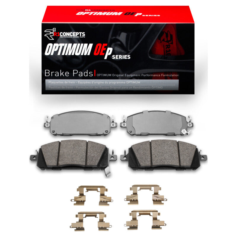 R1 Concepts R1 2021-2025 Infiniti QX60 Front R1 Optimum OE Pads & Hardware Kit
