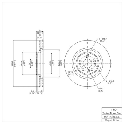 DFC 00-05 Mercedes-Benz ML55 AMG Front Brake Rotor