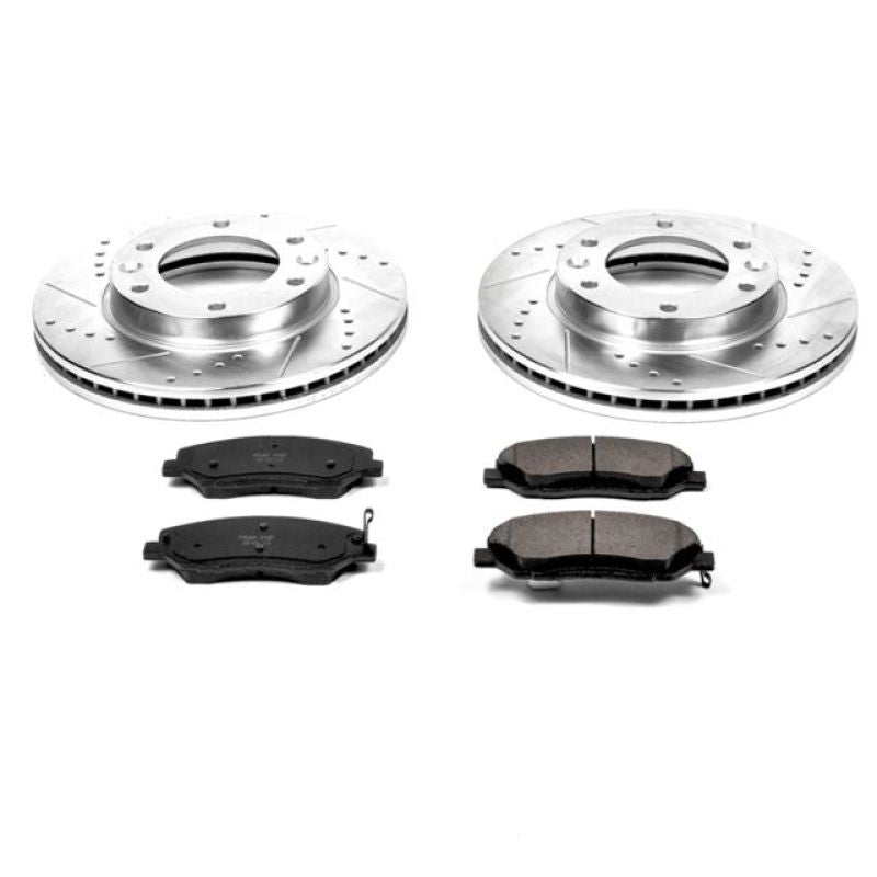PowerStop Power Stop 07-08 Hyundai Entourage Front Z23 Evolution Sport Brake Kit