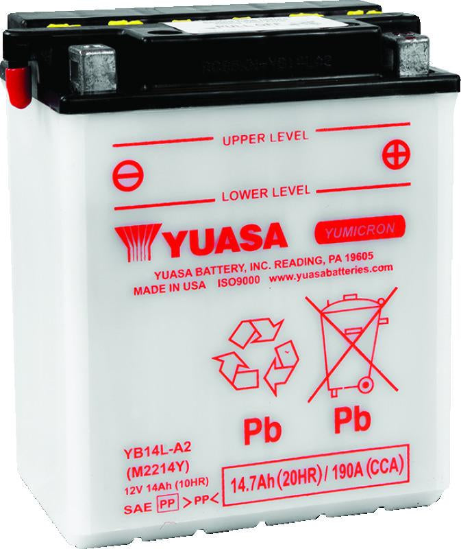 Yuasa Battery Yuasa YB14L-A2 Yumicron CX 12-Volt Battery