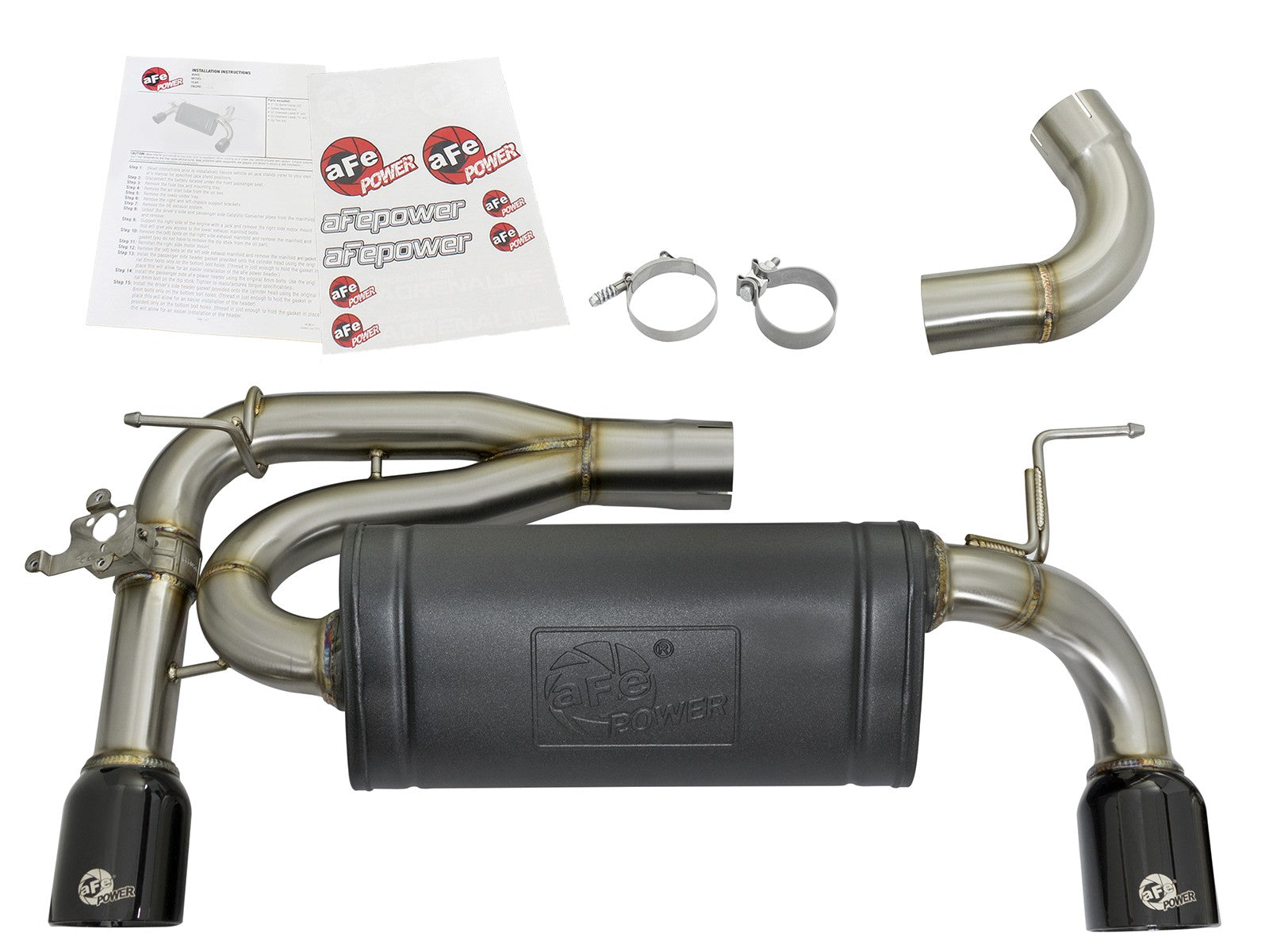 aFe BMW F30 F32 F33 MACH Force-Xp 304 Stainless Steel Axle-Back Exhaust System (335i, 335ix, 435i & 435ix) - ML Performance US