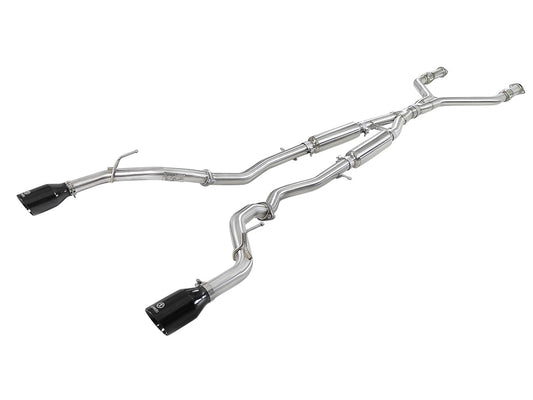 aFe Infiniti Q50 Takeda 304 Stainless Steel Cat-Back Exhaust System - ML Performance US