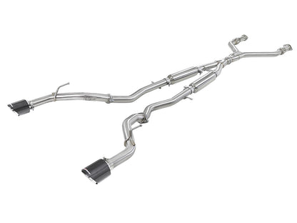 aFe Infiniti Q50 Takeda 304 Stainless Steel Cat-Back Exhaust System - ML Performance US