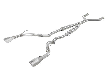 aFe Infiniti Q50 Takeda 304 Stainless Steel Cat-Back Exhaust System - ML Performance US