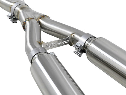 aFe Infiniti Q50 Takeda 304 Stainless Steel Cat-Back Exhaust System - ML Performance US