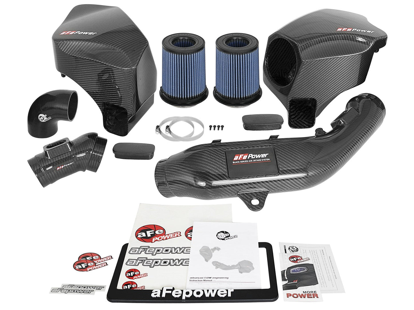 aFe BMW S55 Black Series Momentum Carbon Fiber Pro 5R Air Intake (M3 & M4) ML Performance US