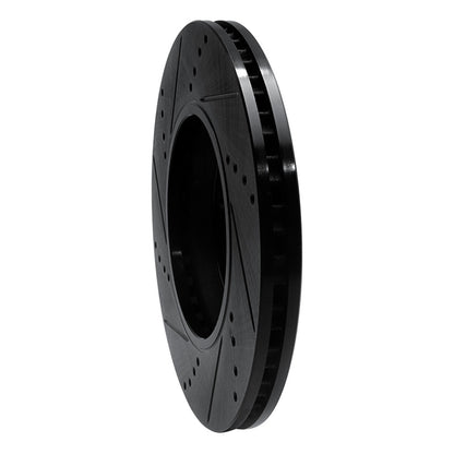 R1 Concepts R1 04-12 Chevrolet Cobalt Front Right Drilled & Slotted Black Brake Rotor