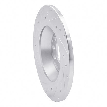R1 Concepts R1 05-11 Audi A6 Quattro Rear Right Drilled & Slotted Silver Brake Rotor