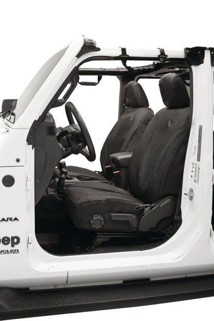 Bestop 20-23 Jeep Gladiator / 18-2023 Wrangler JL 4-Door Front Seat Covers (Black Diamond)