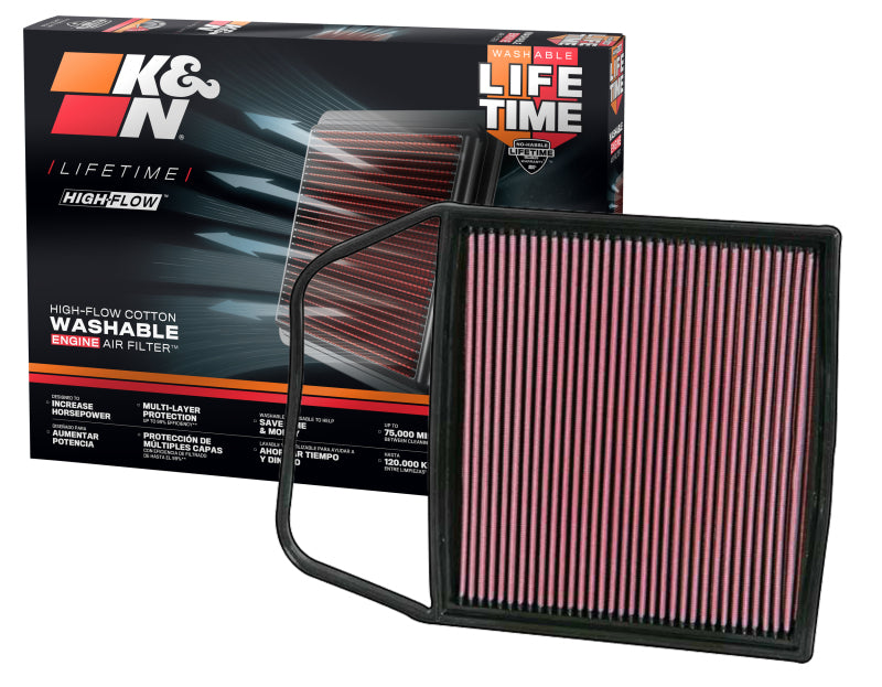 K&N Engineering K&N 06-09 BMW 135/335/535 Drop In Air Filter