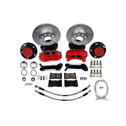 Baer Brakes 70 Ford Fairlane 11in SS4 Alum Hub Front SDZ Brake Kit - Black