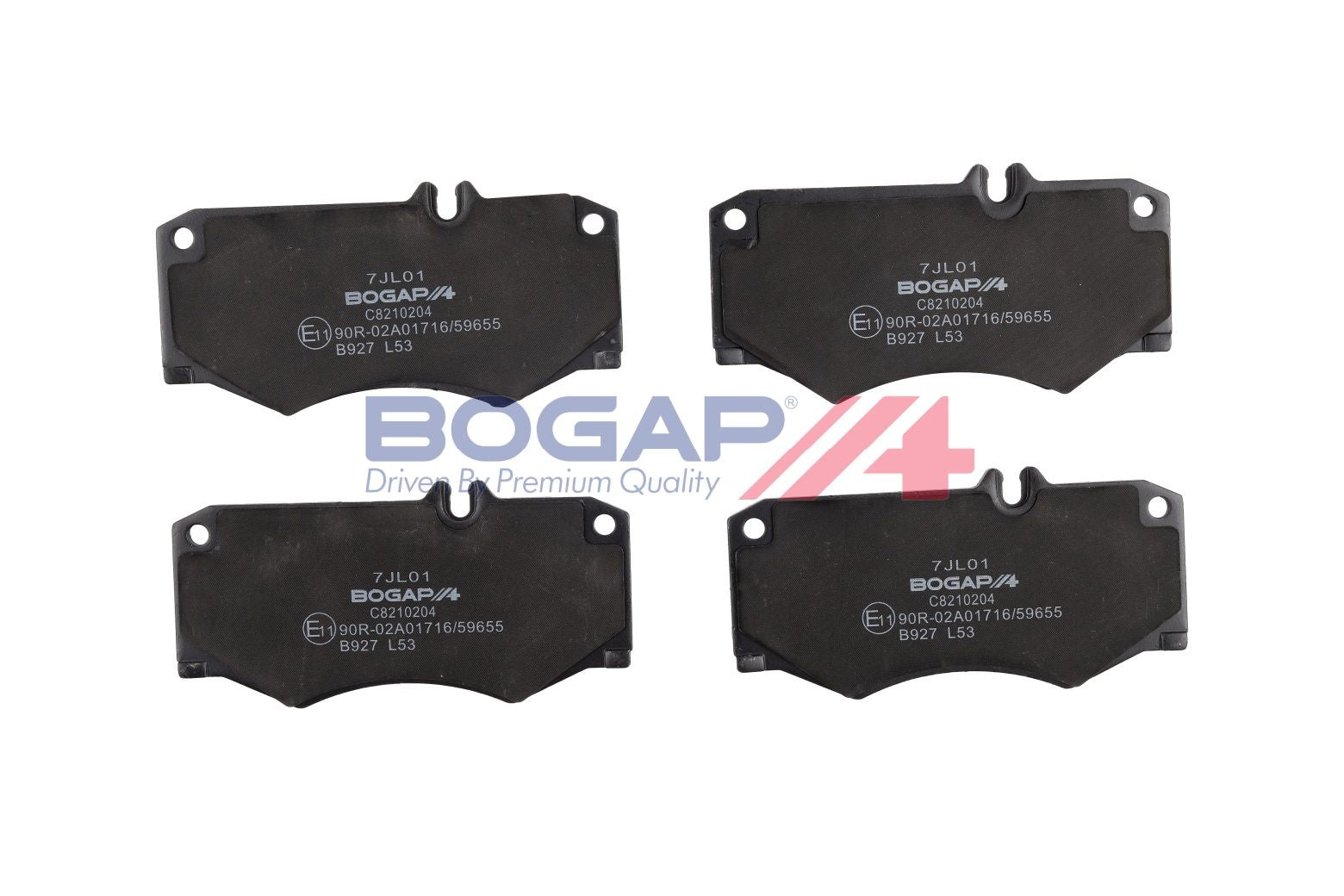 BOGAP C8210204 Brake Pad Set, Disc Brake