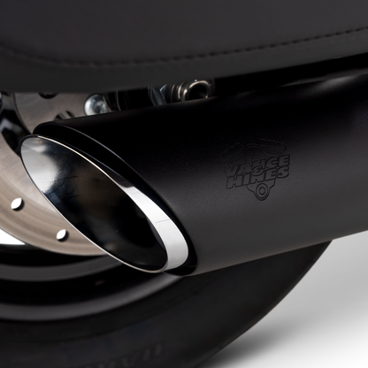 Vance and Hines Vance & Hines 2025+ HD Softail Twin Slash 4in Round Black Slip-On Exhaust
