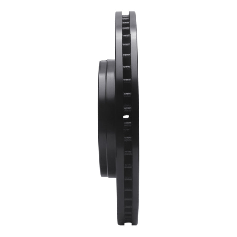R1 Concepts R1 06-09 Chevrolet Trailblazer Front Right Drilled & Slotted Black Brake Rotor