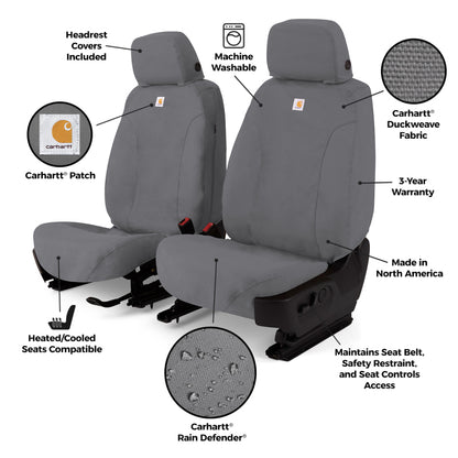 Covercraft 24-26 Jeep Wrangler Fr Buckets Carhartt SeatSaver Custom Front Row Seat Cover