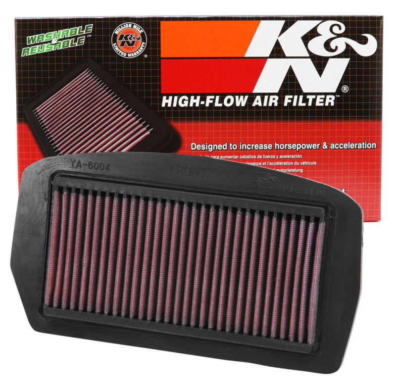 K&N Engineering K&N 04-09 Yamaha FZ6 600 / 04-07 FZ6 Fazer 600 / 07-08 FZ6 Fazer S2 600 Replacement Air Filter