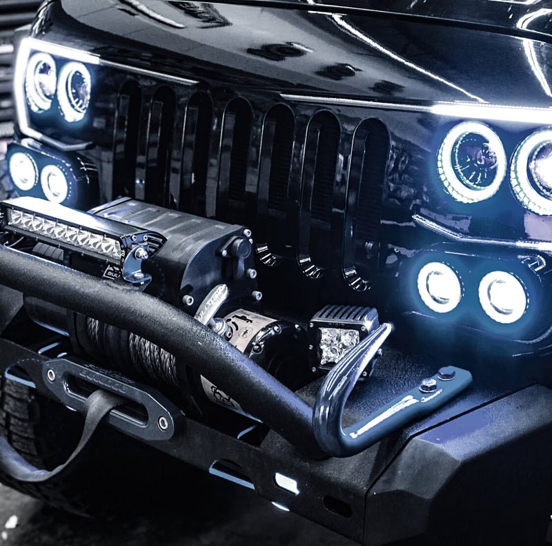 ORACLE Lighting Oracle Vector Jeep Wrangler JK Grille Halo Kit - ColorSHIFT