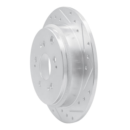 R1 Concepts R1 05-10 Honda Odyssey Rear Right Drilled & Slotted Silver Brake Rotor