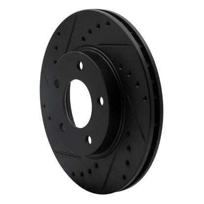 R1 Concepts R1 92-03 Mazda 929 Front Left Drilled & Slotted Black Brake Rotor