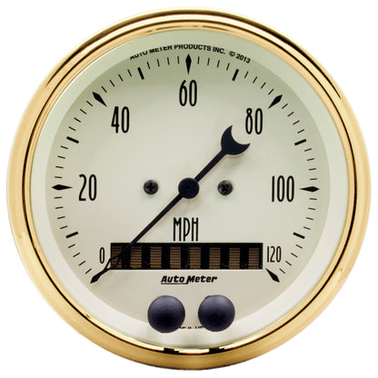 AutoMeter Golden Oldies 3-3/8in 0-120MPH (GPS) Speedometer Gauge