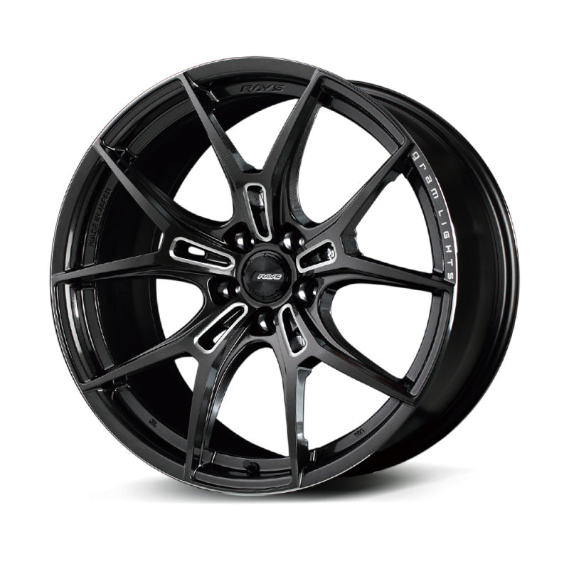 Gram Lights 57FXZ 20x10.5 +36 5x120 Super Dark Gunmetal and Machining Rim Edge DC Wheel