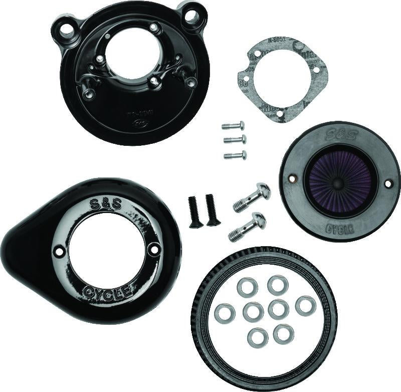 S&S Cycle 2007+ XL Models Stealth Air Stinger Kit w/ Gloss Black Teardrop