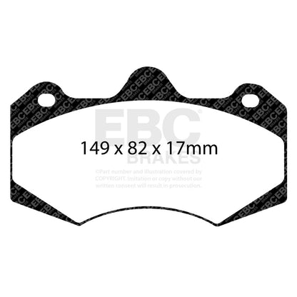 EBC AP Racing Caliper CP7040 Yellowstuff Brake Pads