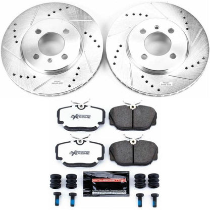 PowerStop Power Stop 91-92 BMW 318i Front Z26 Street Warrior Brake Kit
