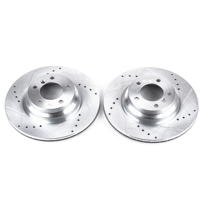 PowerStop Power Stop 2006 BMW 330i Front Evolution Drilled & Slotted Rotors - Pair