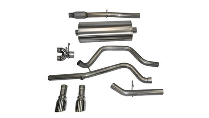 CORSA Performance Corsa 14-19 GMC Sierra/Chevy Silv 1500 Crew Cab/Std. Bed 5.3L V8 Polished Sport Dual Rear CB Exhaust
