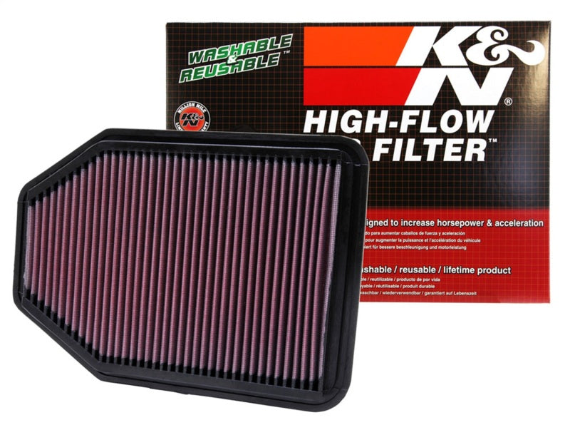K&N Engineering K&N 07-10 Jeep Wrangler 3.8L V6 Drop In Air Filter