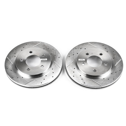 PowerStop Power Stop 2000 Chrysler Grand Voyager Front Evolution Drilled & Slotted Rotors - Pair