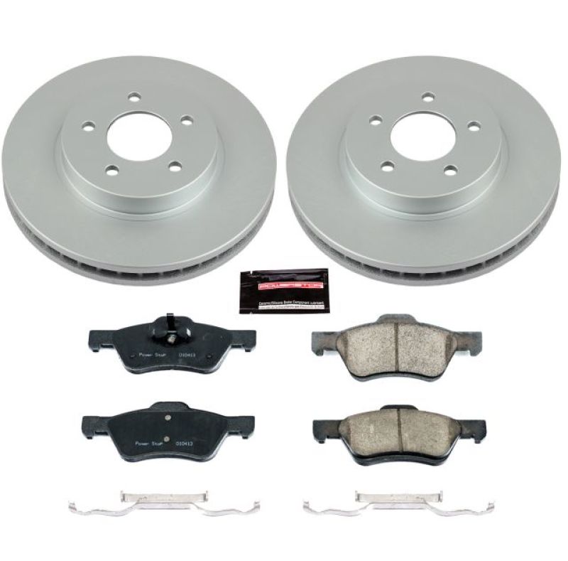 PowerStop Power Stop 10-12 Ford Escape Front Z17 Evolution Geomet Coated Brake Kit