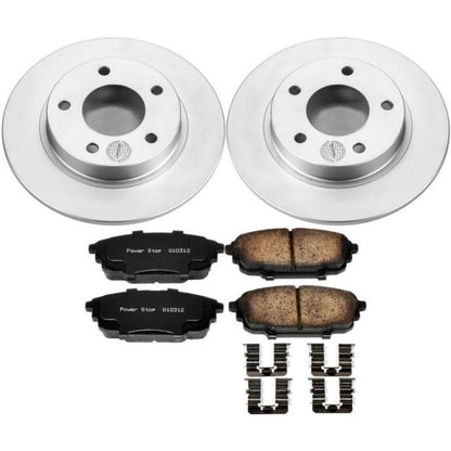 PowerStop Power Stop 01-03 Mazda Protege Rear Z17 Evolution Geomet Coated Brake Kit