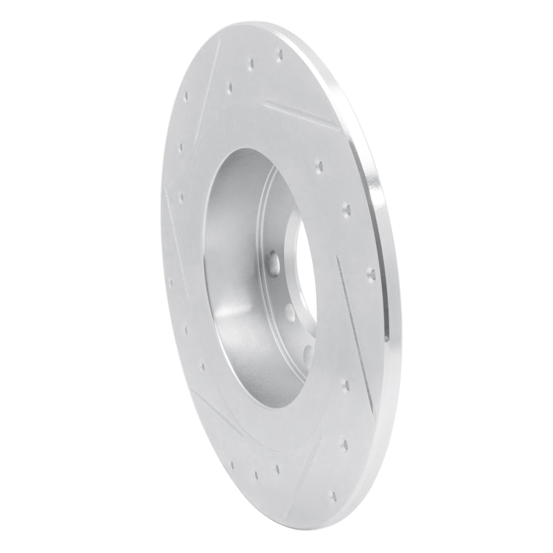 R1 Concepts R1 15-26 BMW 228I xDrive Gran Coupe Front Right Drilled & Slotted Silver Brake Rotor
