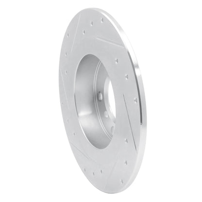 R1 Concepts R1 15-26 BMW 228I xDrive Gran Coupe Front Right Drilled & Slotted Silver Brake Rotor