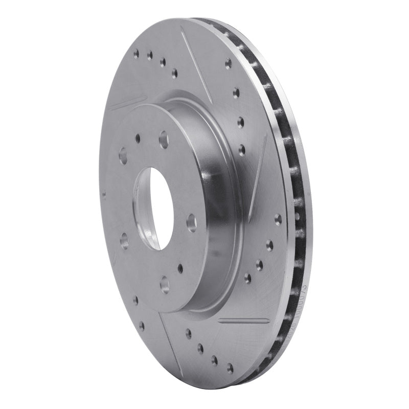 R1 Concepts R1 07-19 Suzuki SX4 S-Cross (Mexico) Front Right Drilled & Slotted Silver Brake Rotor