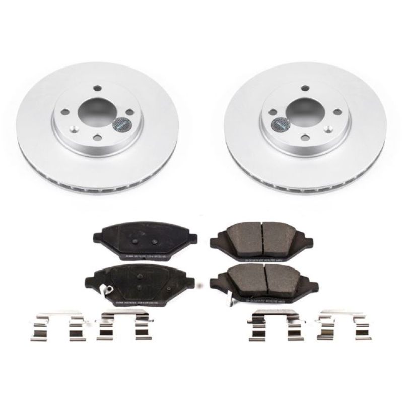 PowerStop Power Stop 16-19 Chevrolet Spark Front Z17 Evolution Geomet Coated Brake Kit